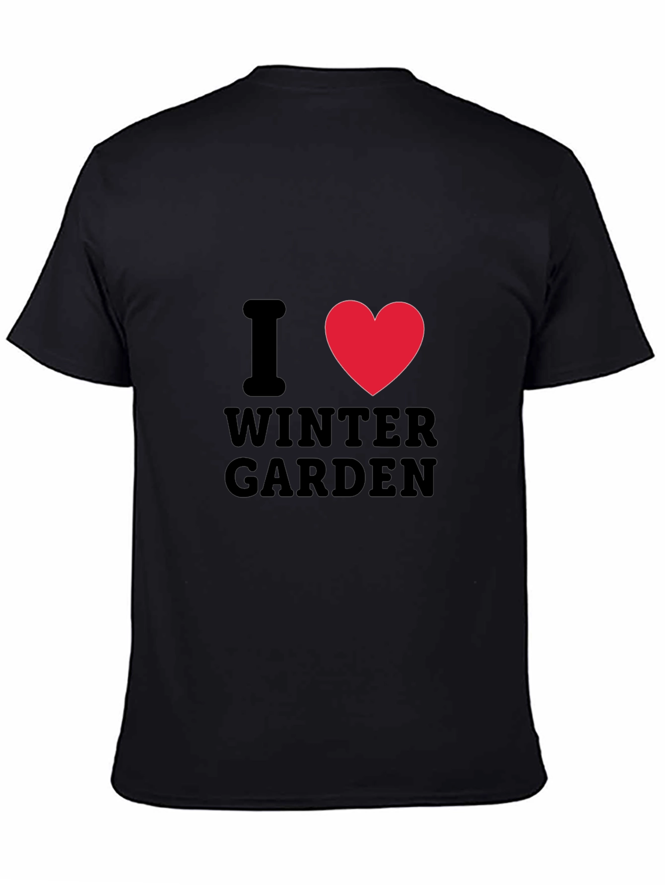 I Heart Winter Garden Black T-Shirt