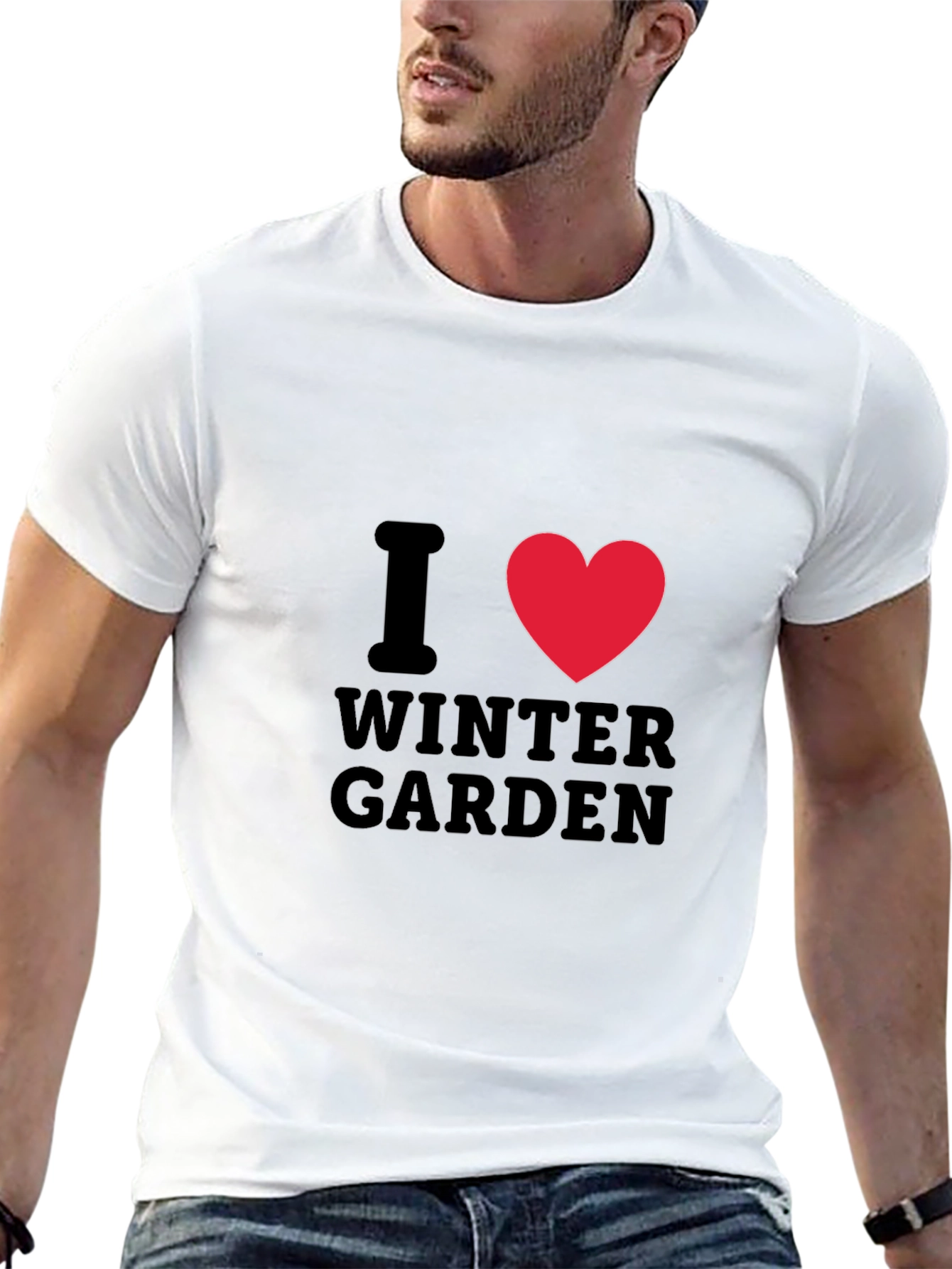I Heart Winter Garden Black T-Shirt