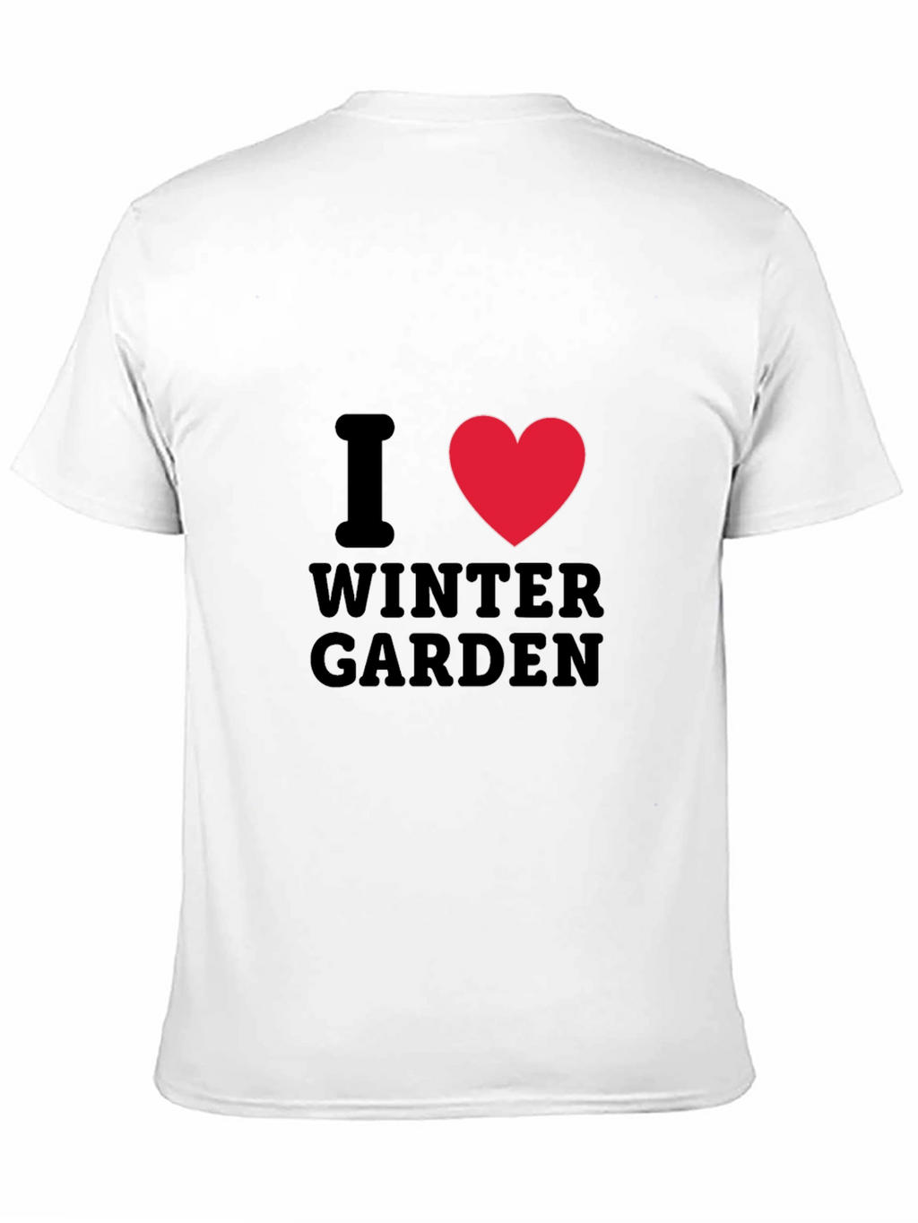 I Heart Winter Garden Black T-Shirt