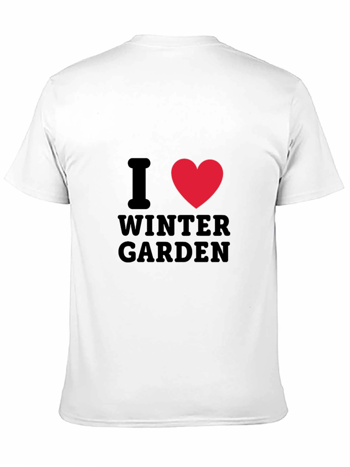 I Heart Winter Garden Black T-Shirt