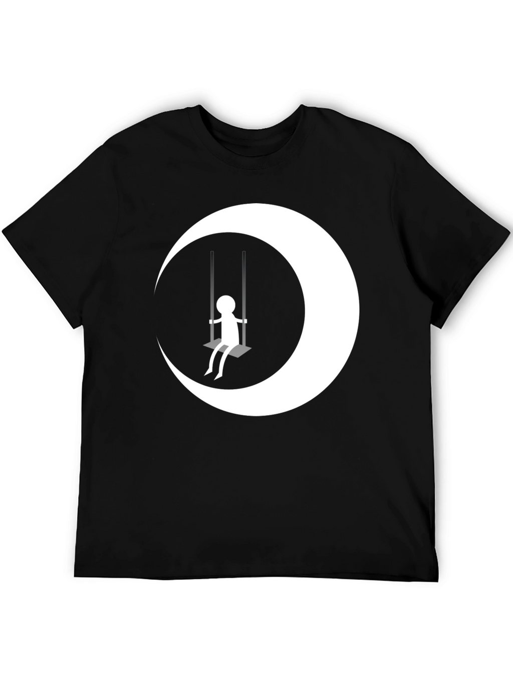 Moon Swing Graphic T-Shirt - Black