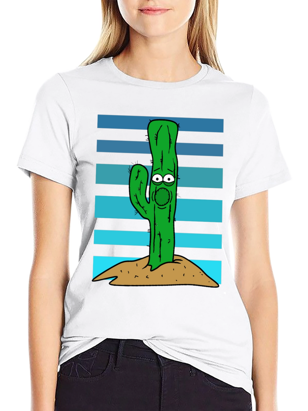 Cactus Graphic Tee - Funny Desert Plant Shirt