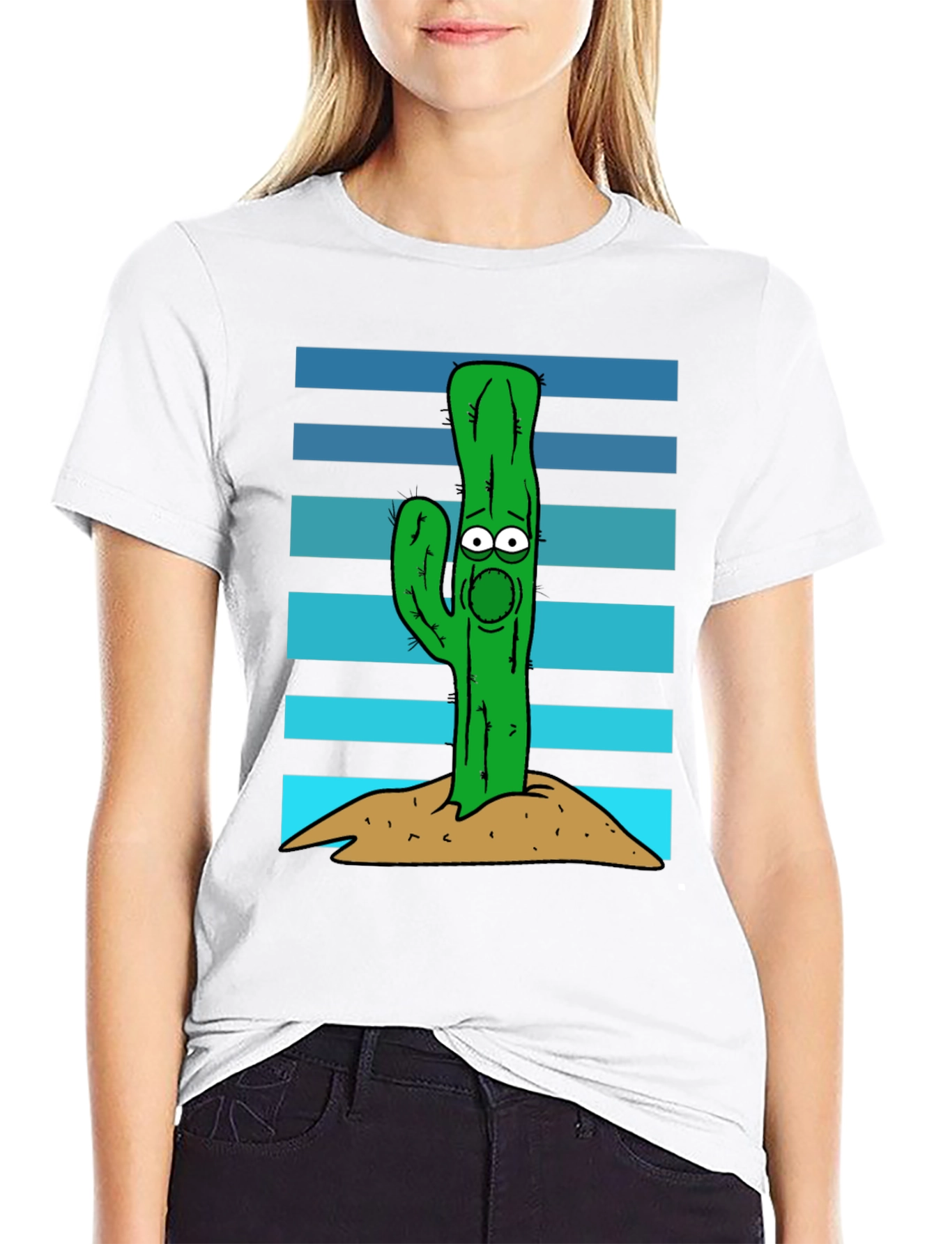 Cactus Graphic Tee - Funny Desert Plant Shirt