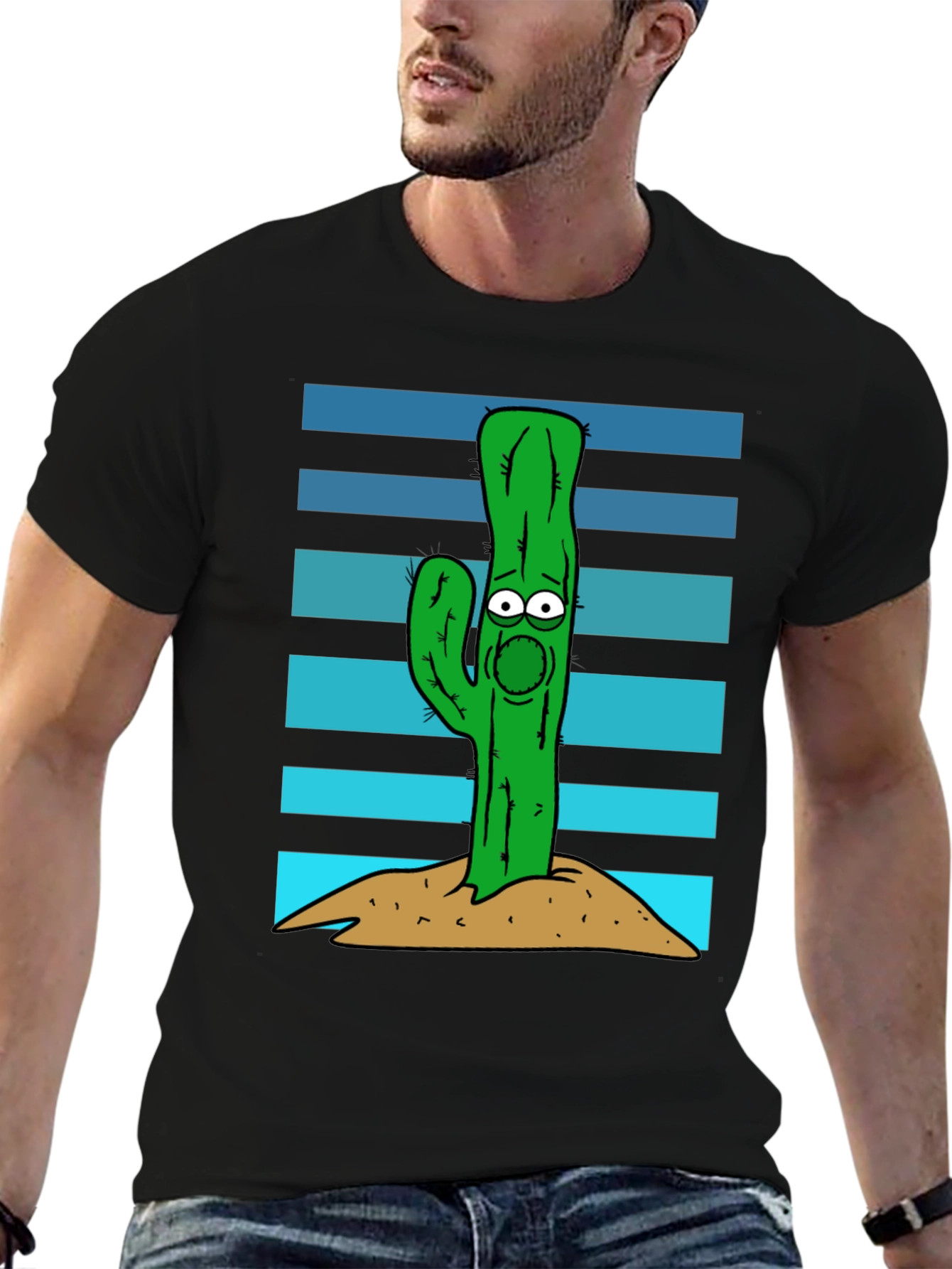 Cactus Graphic Tee - Funny Desert Plant Shirt