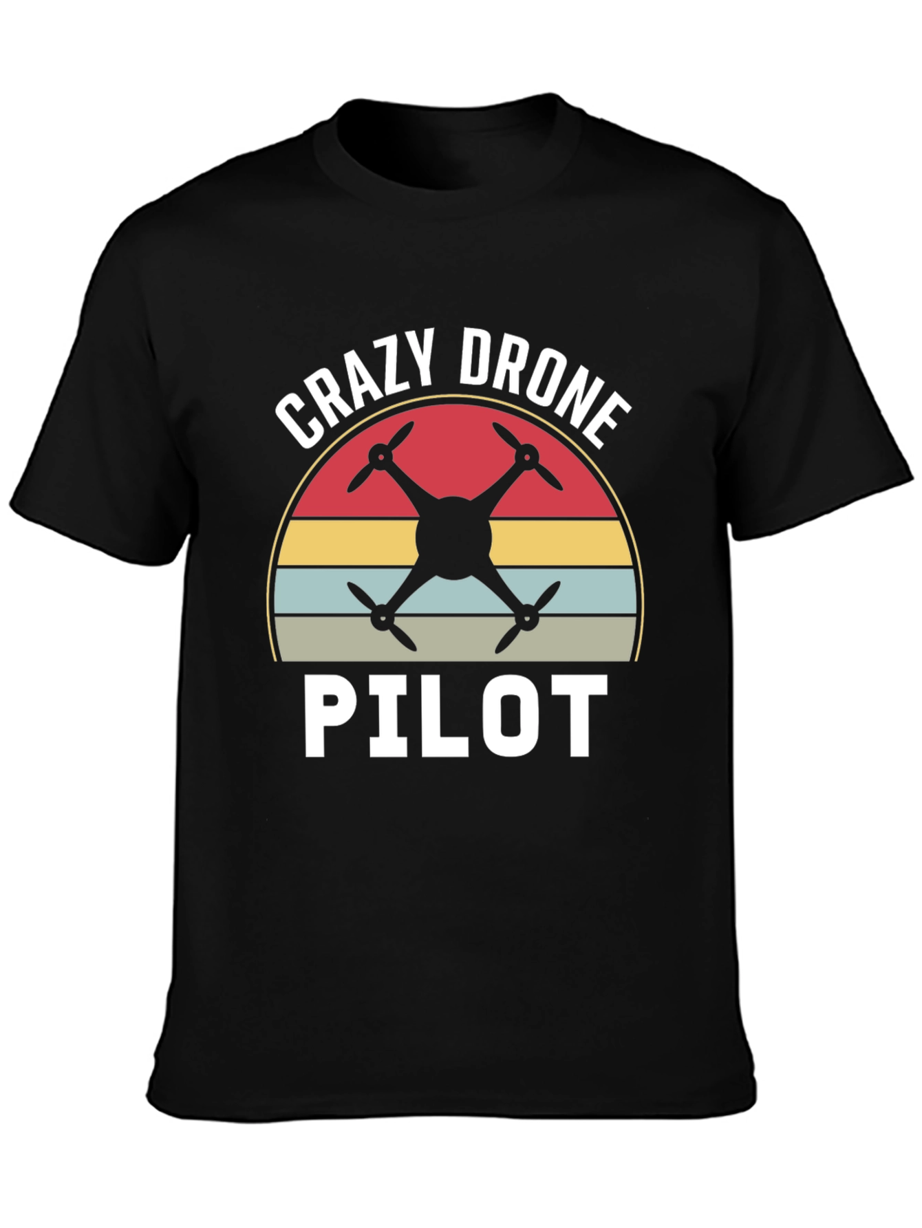 Crazy Drone Pilot Graphic T-Shirt
