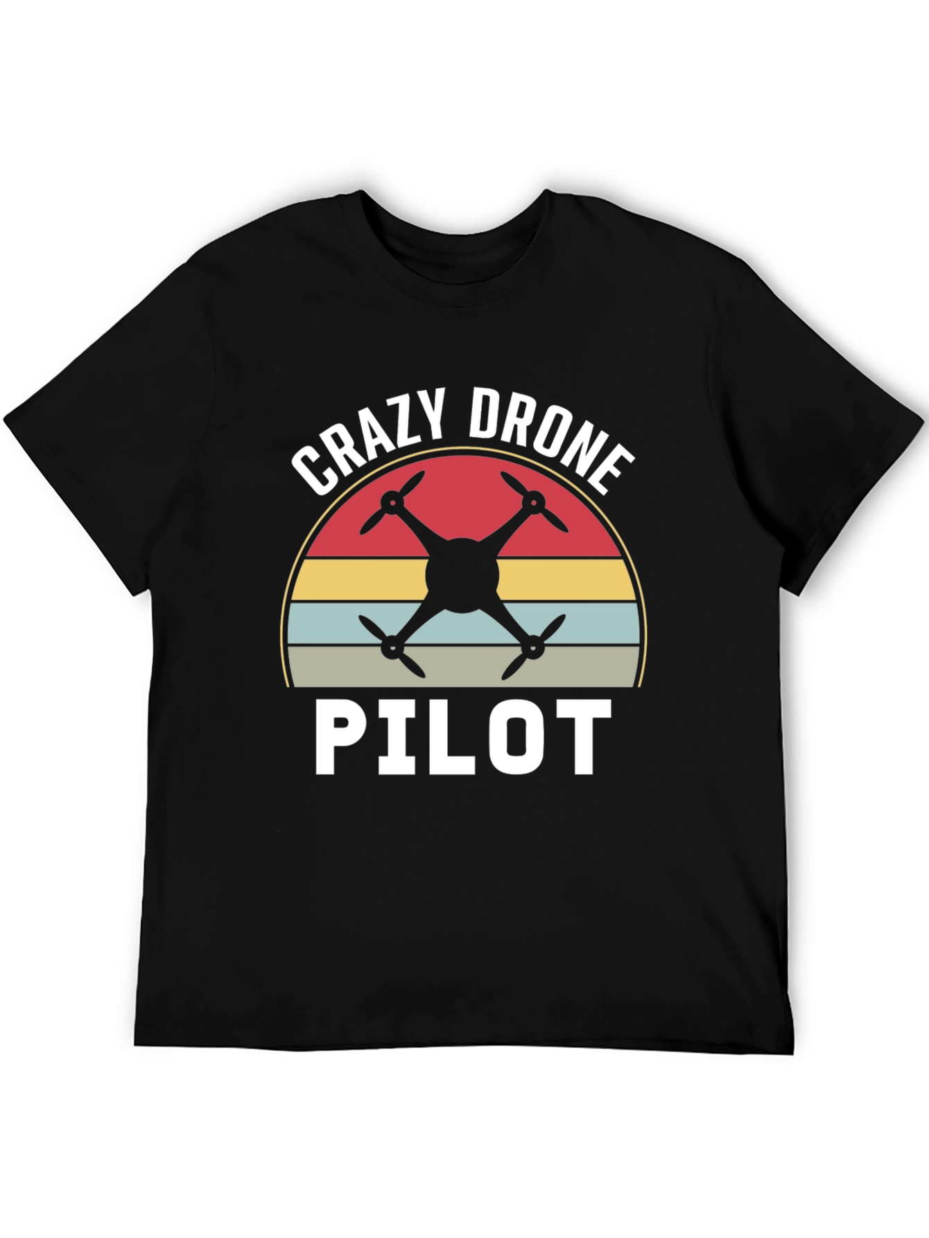 Crazy Drone Pilot Graphic T-Shirt