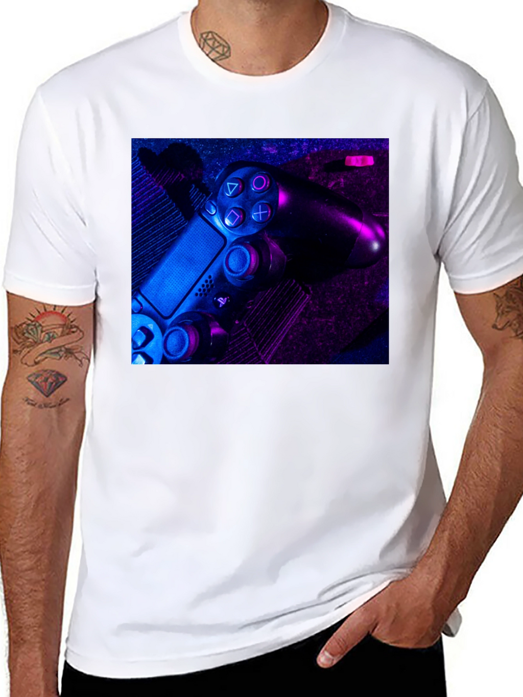 Gaming Controller Graphic Tee - Black T-Shirt