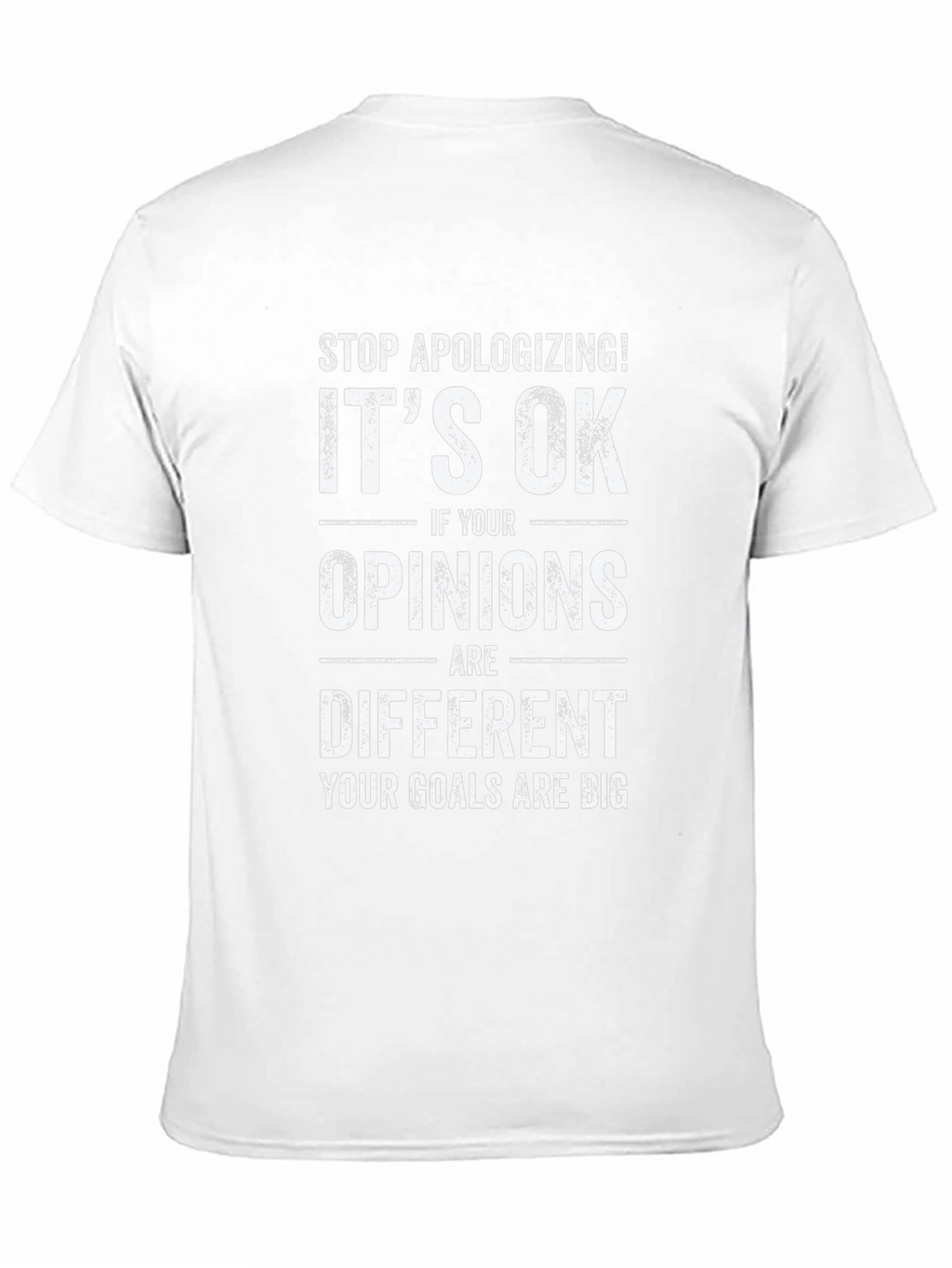 Motivational Graphic Tee - Stop Apologizing T-Shirt