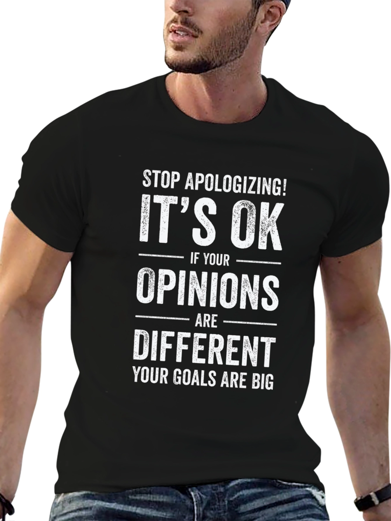 Motivational Graphic Tee - Stop Apologizing T-Shirt
