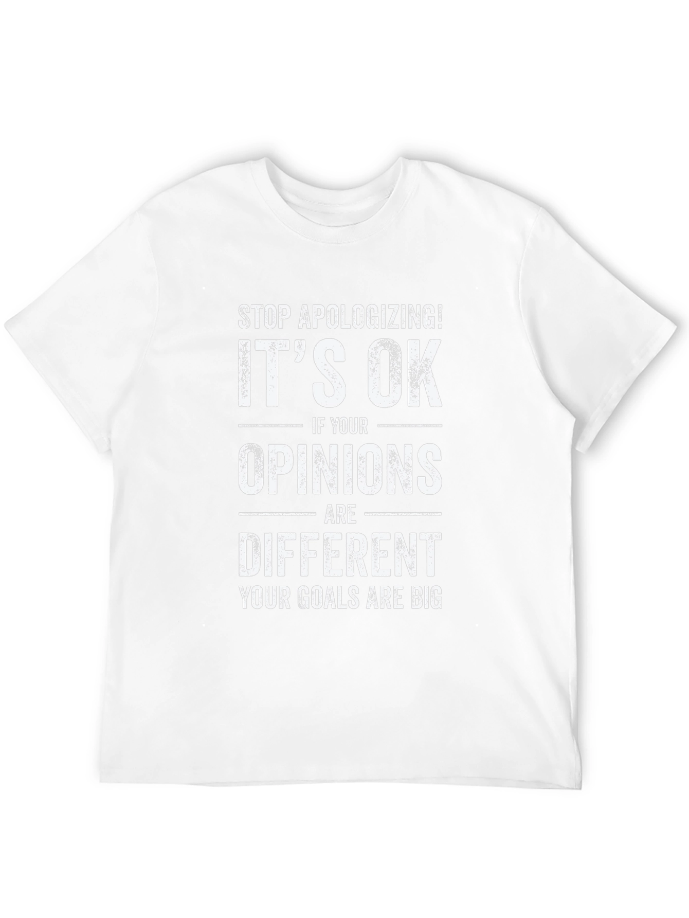 Motivational Graphic Tee - Stop Apologizing T-Shirt