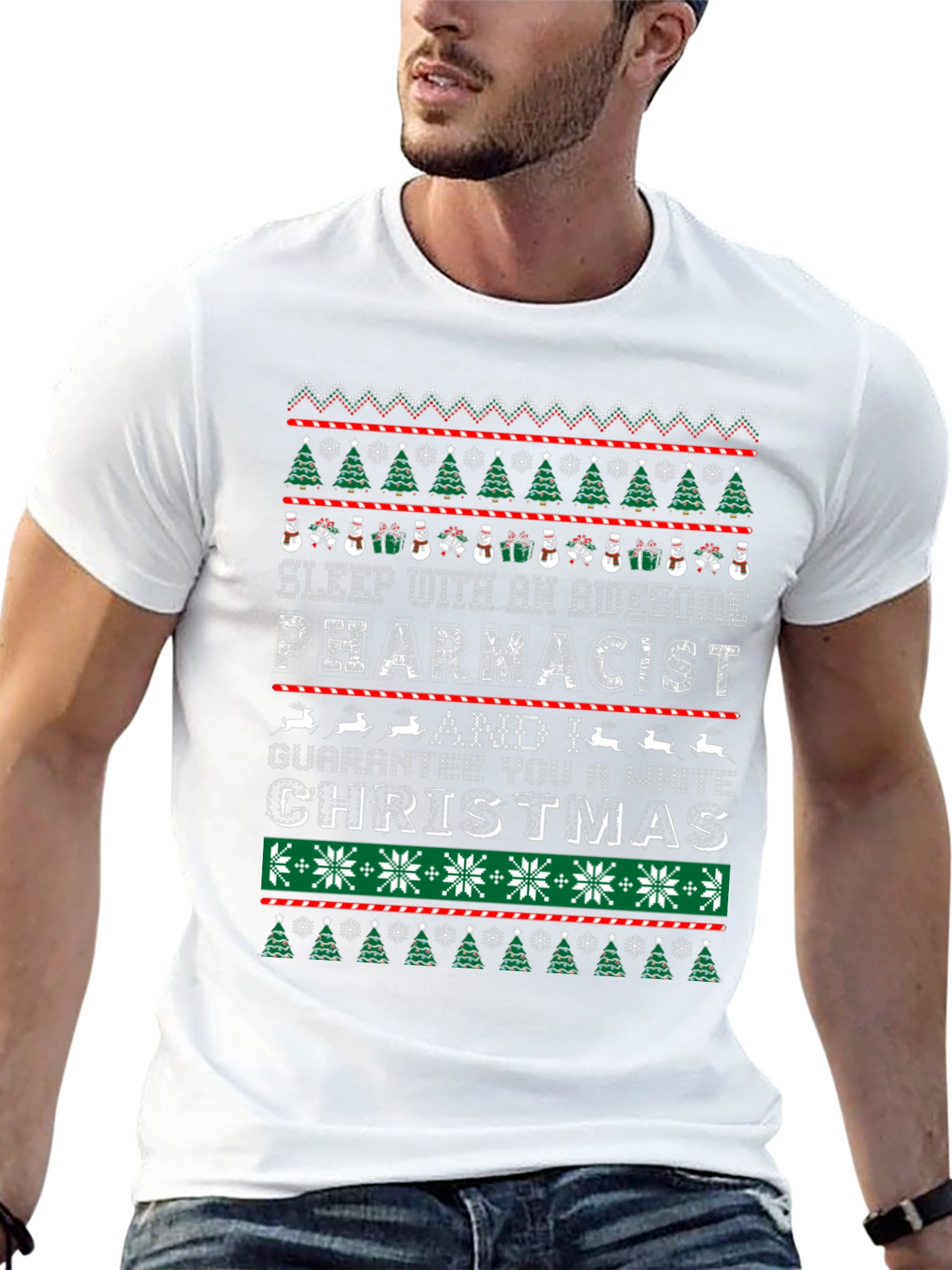 Awesome Pharmacist Ugly Christmas Sweater T-Shirt