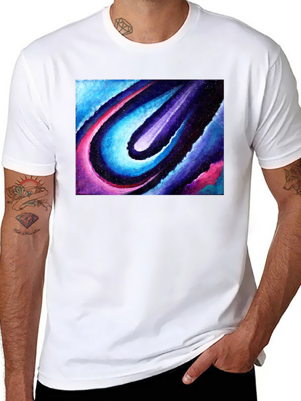 Cosmic Flow Graphic T-Shirt