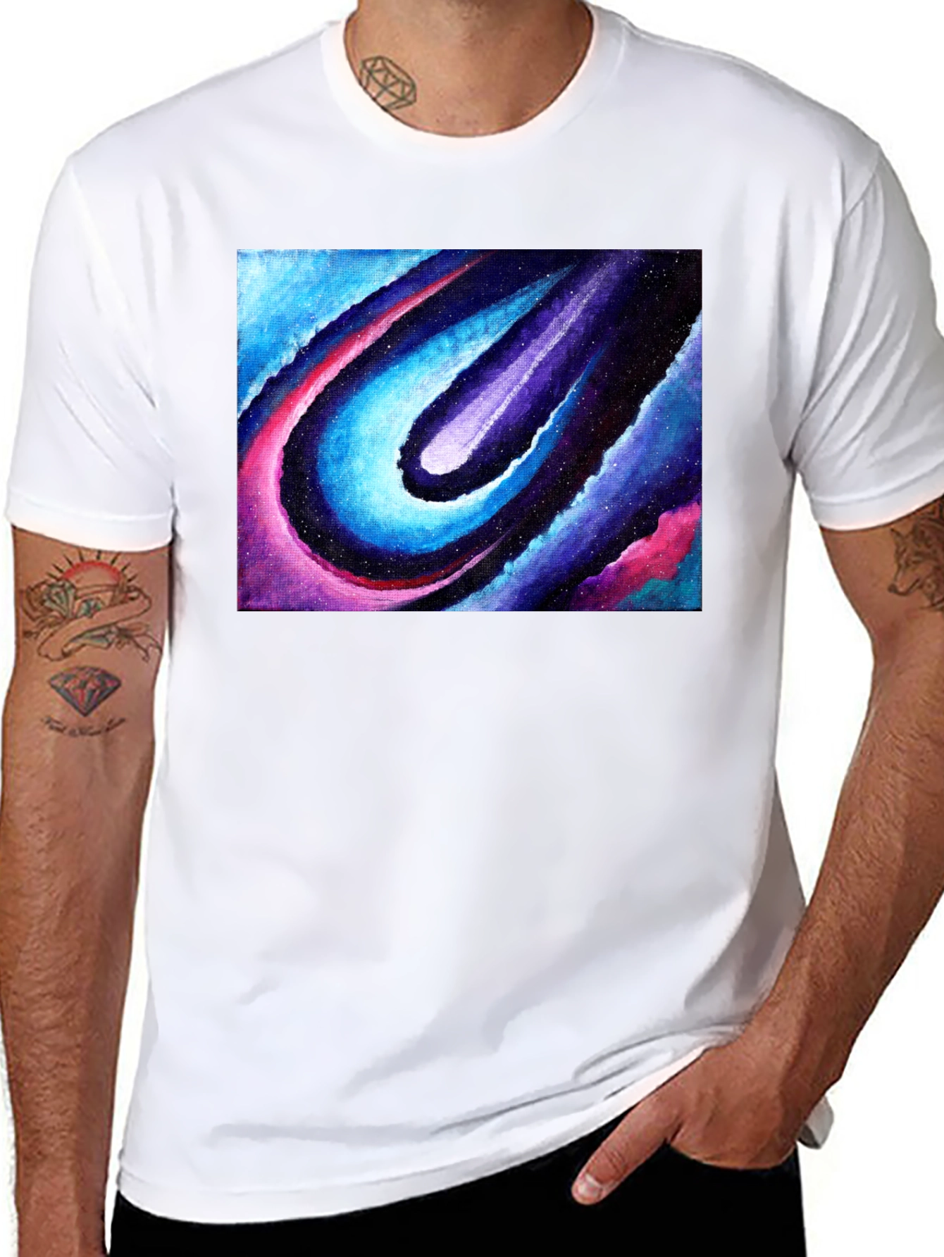 Cosmic Flow Graphic T-Shirt