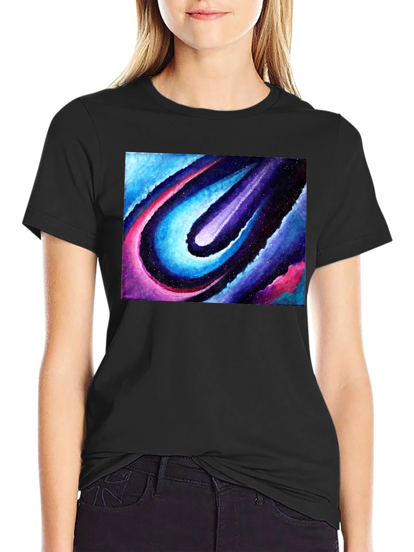 Cosmic Flow Graphic T-Shirt