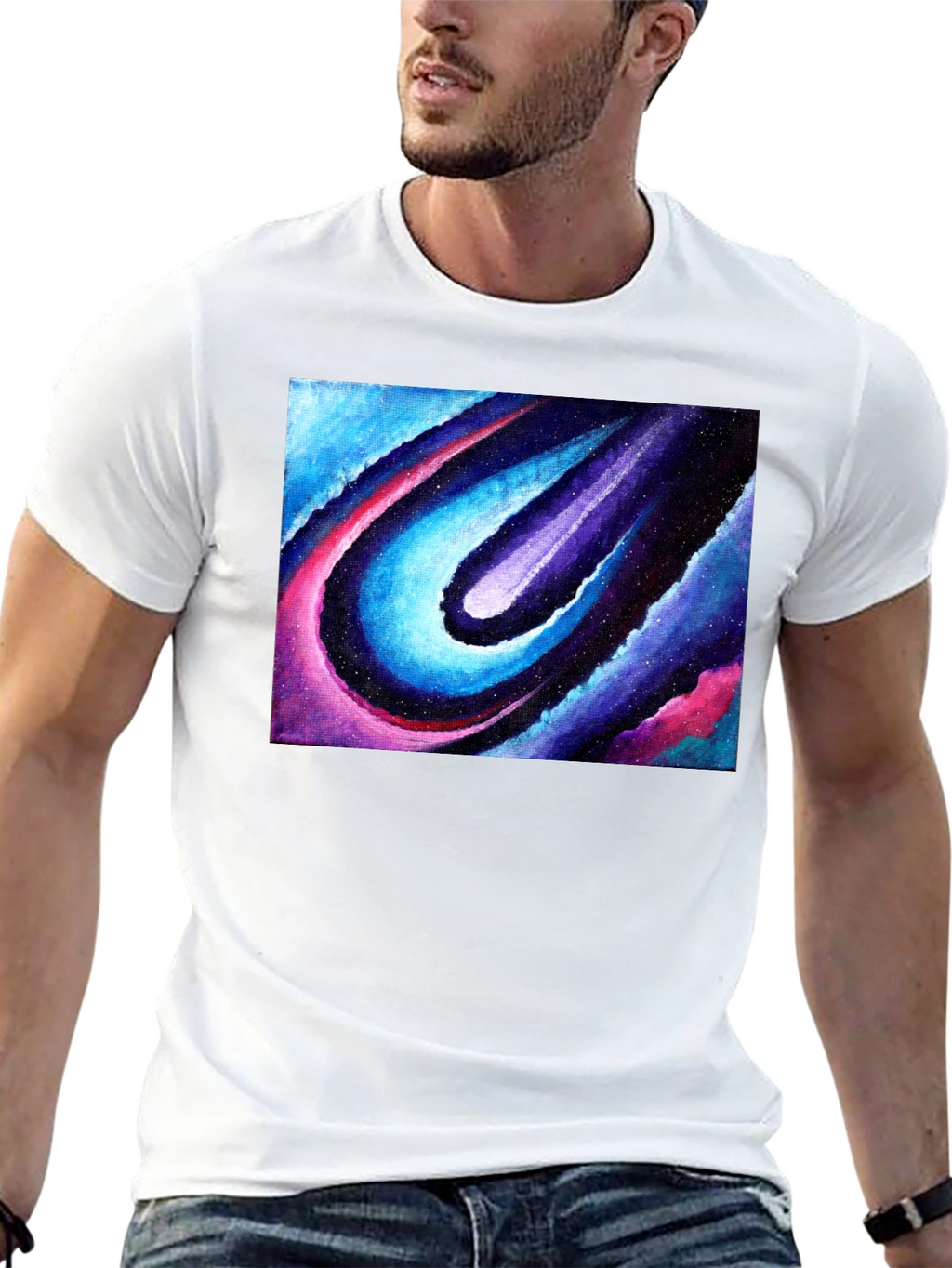 Cosmic Flow Graphic T-Shirt