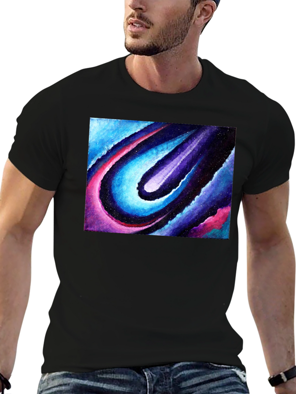 Cosmic Flow Graphic T-Shirt