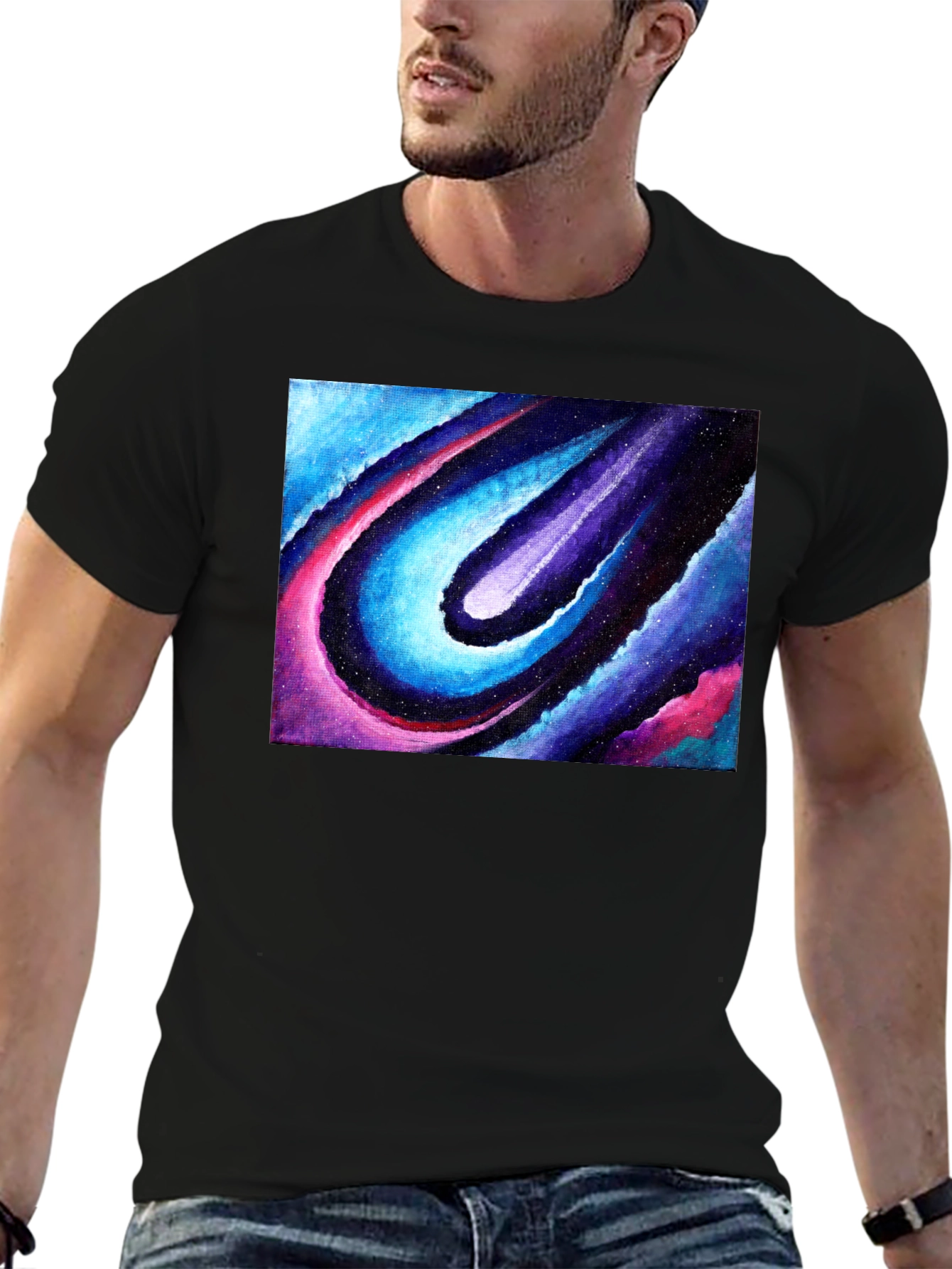 Cosmic Flow Graphic T-Shirt