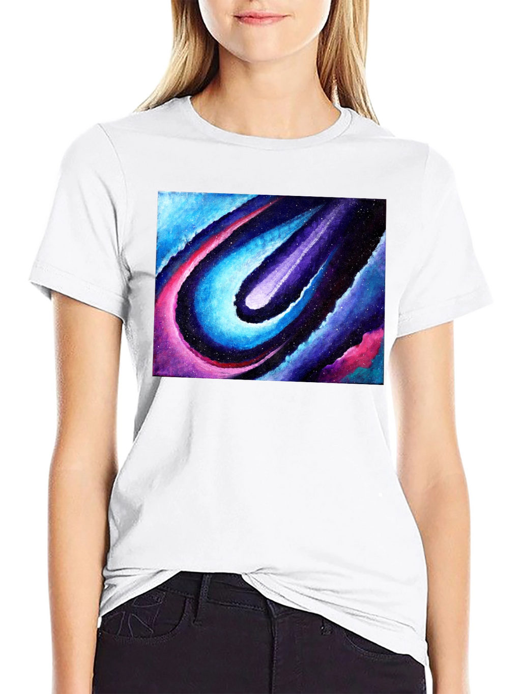Cosmic Flow Graphic T-Shirt