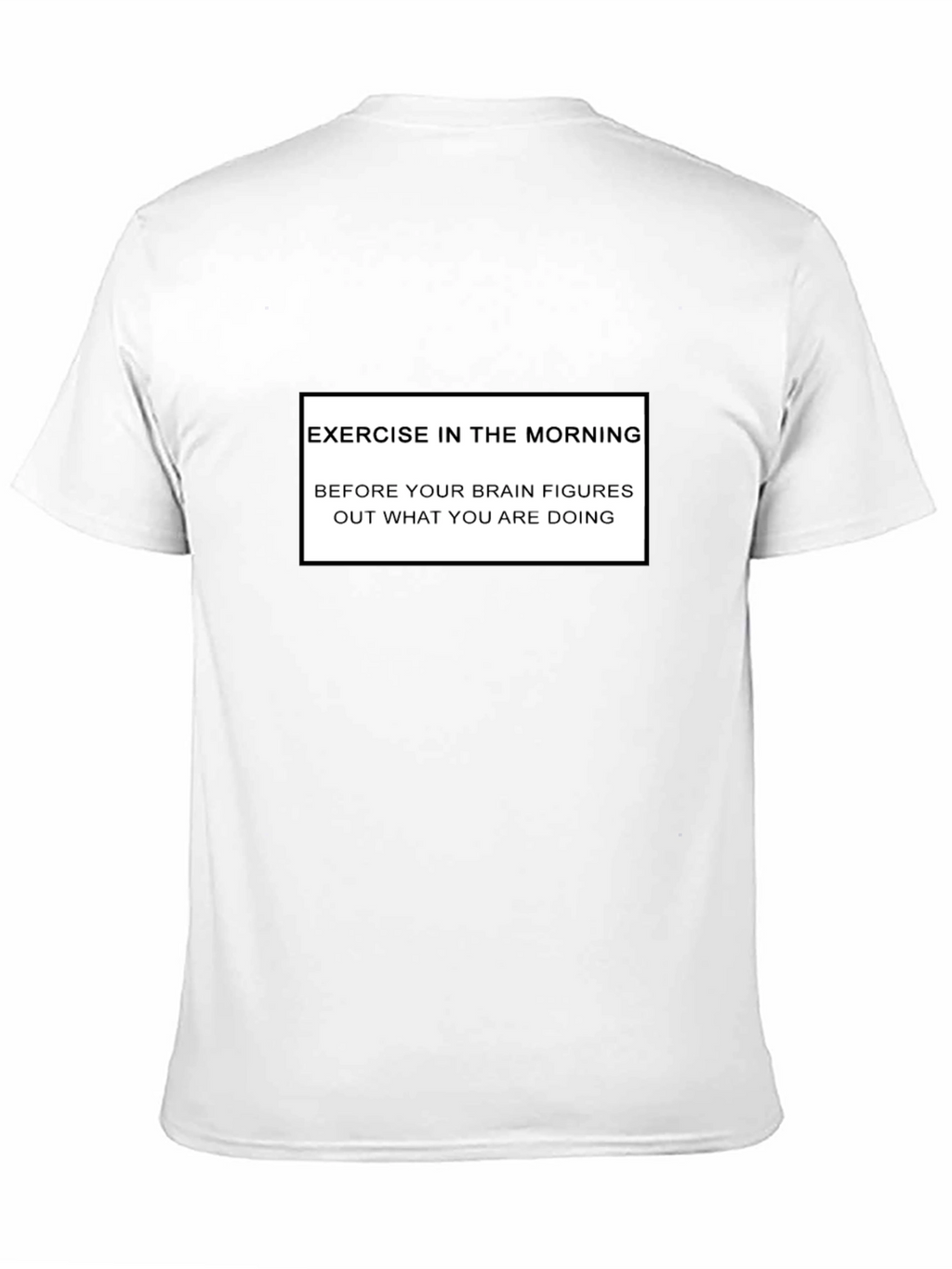 Funny Exercise Morning Black T-Shirt