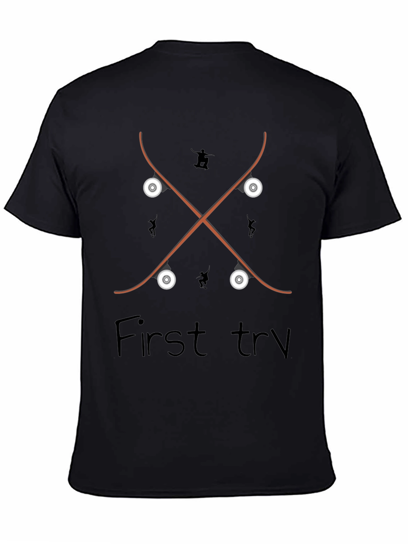 Skateboards Crossed T-Shirt - First Try Design