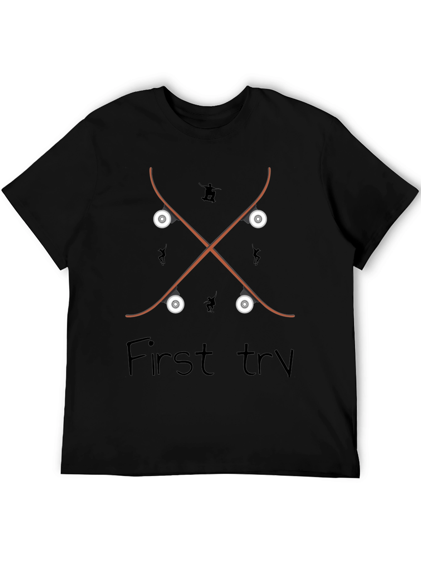 Skateboards Crossed T-Shirt - First Try Design