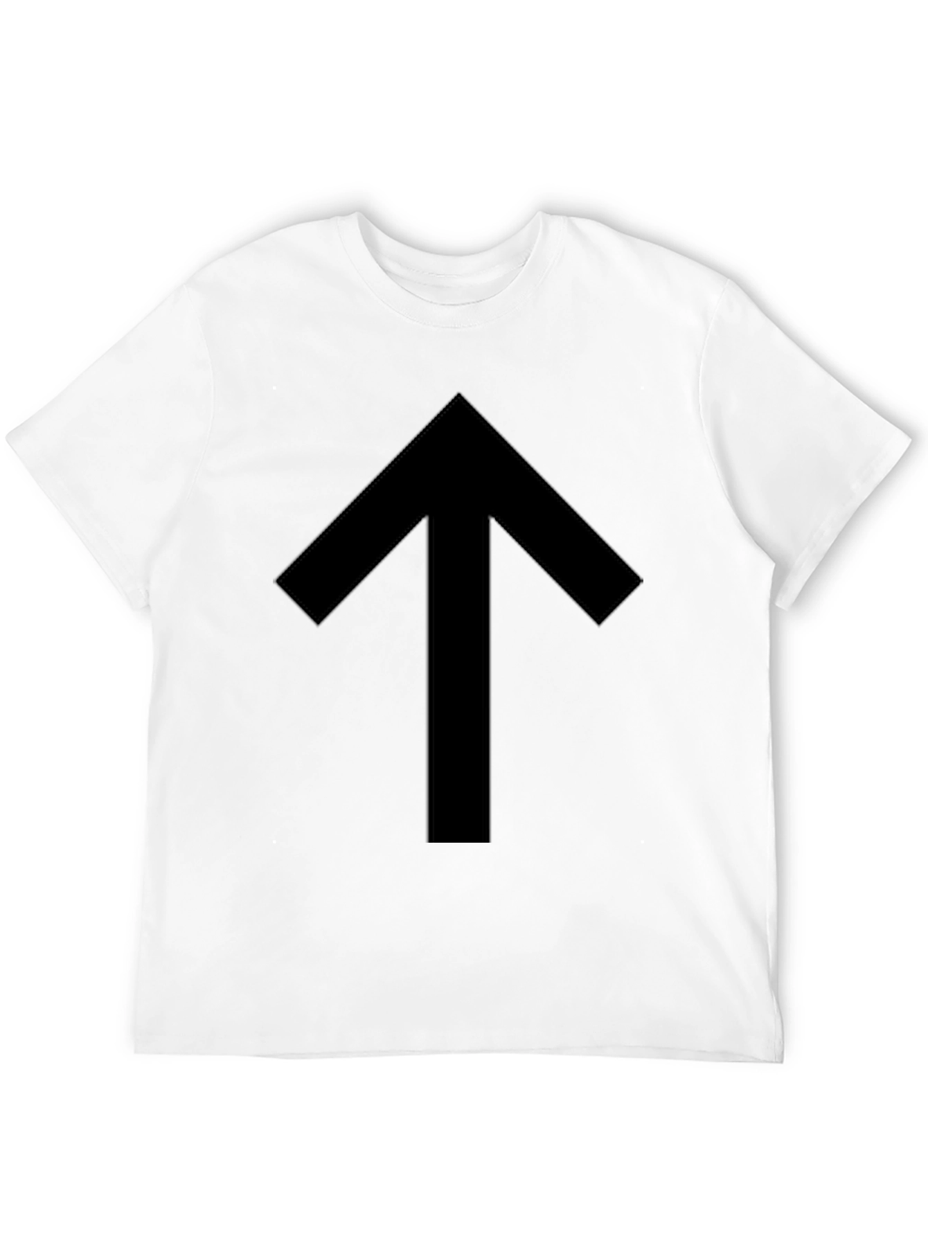 Simple Up Arrow Black Graphic Tee
