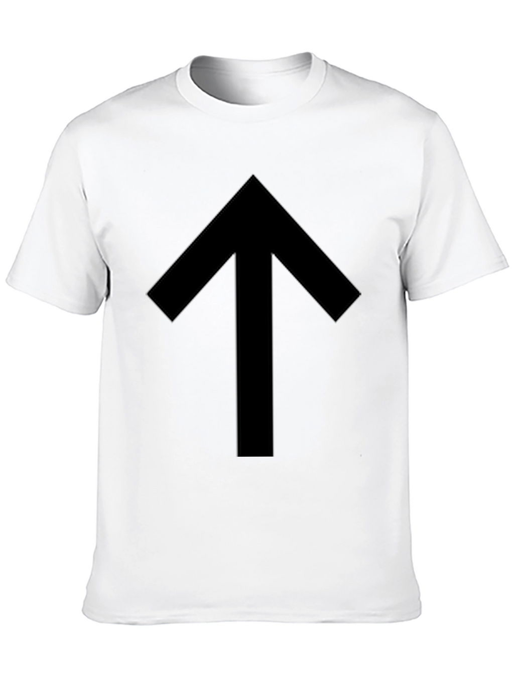 Simple Up Arrow Black Graphic Tee