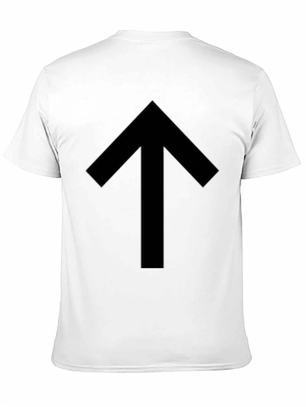 Simple Up Arrow Black Graphic Tee
