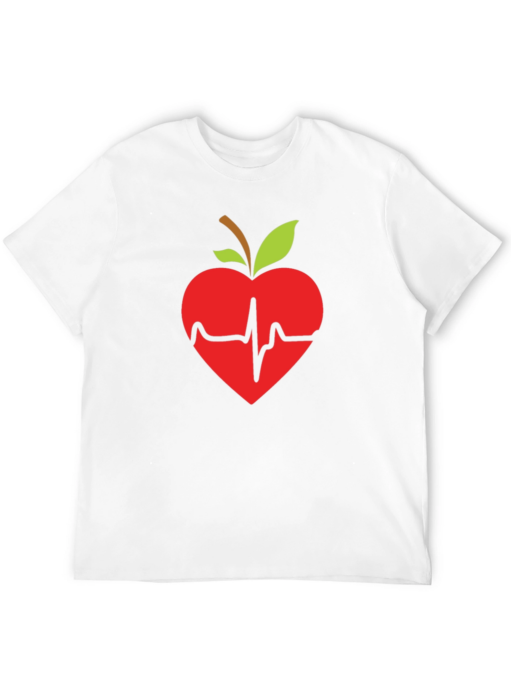 Apple Heartbeat Graphic Tee - Black T-Shirt