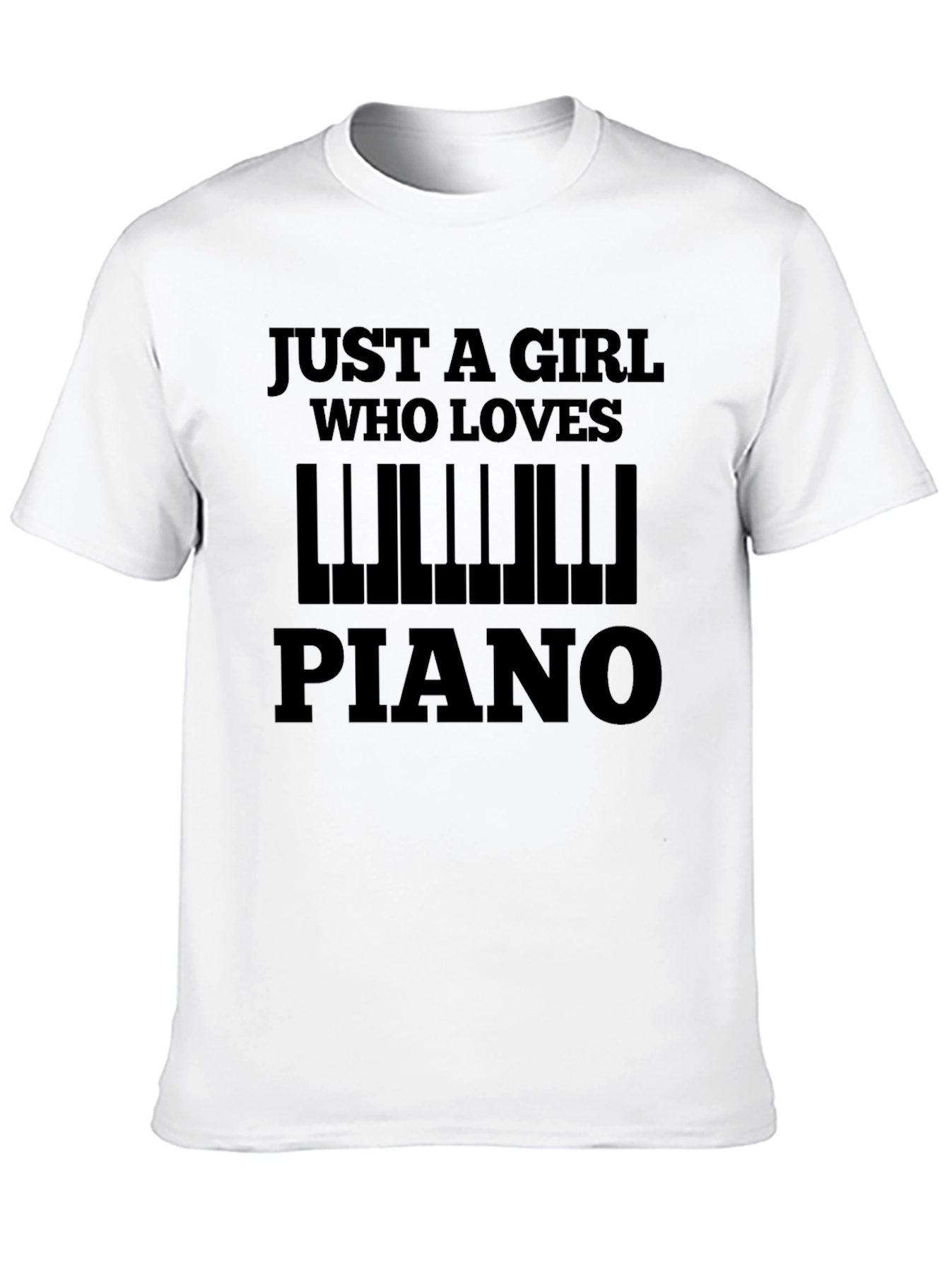 Just a Girl Who Loves Piano T-Shirt