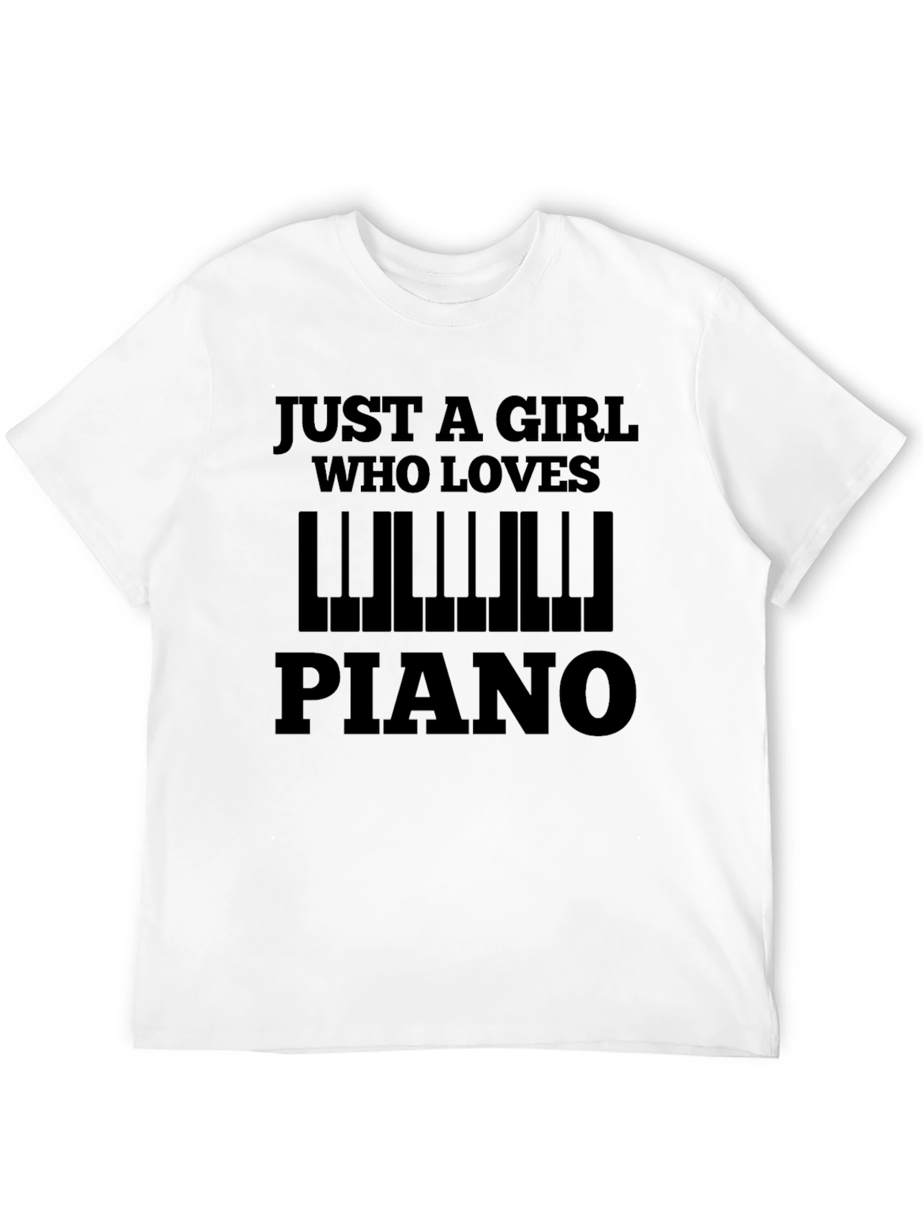 Just a Girl Who Loves Piano T-Shirt