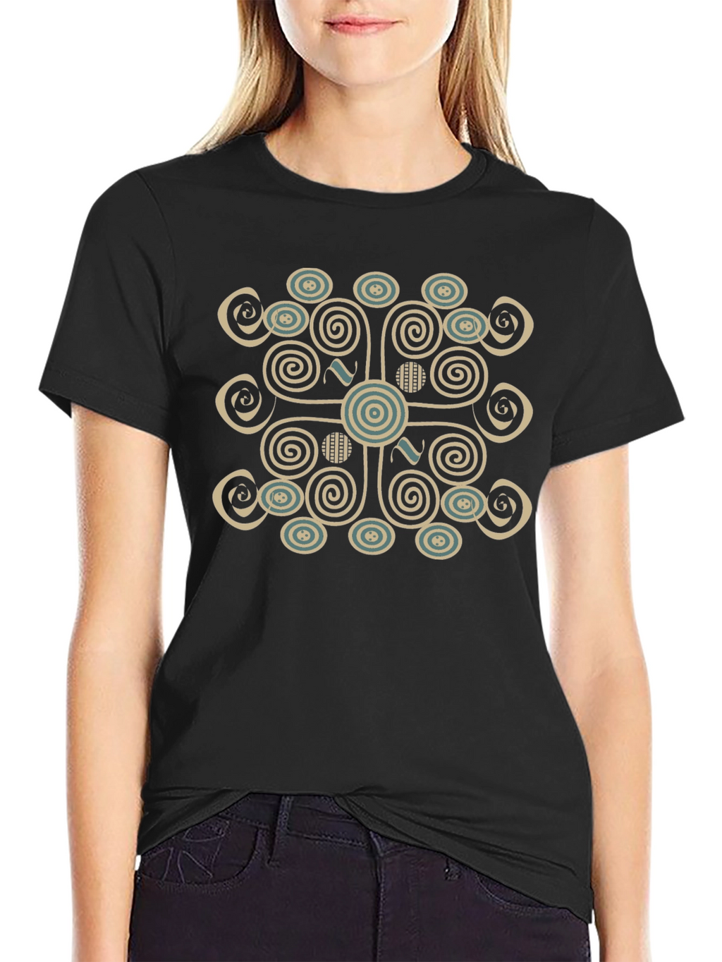 Abstract Pattern Print T-Shirt