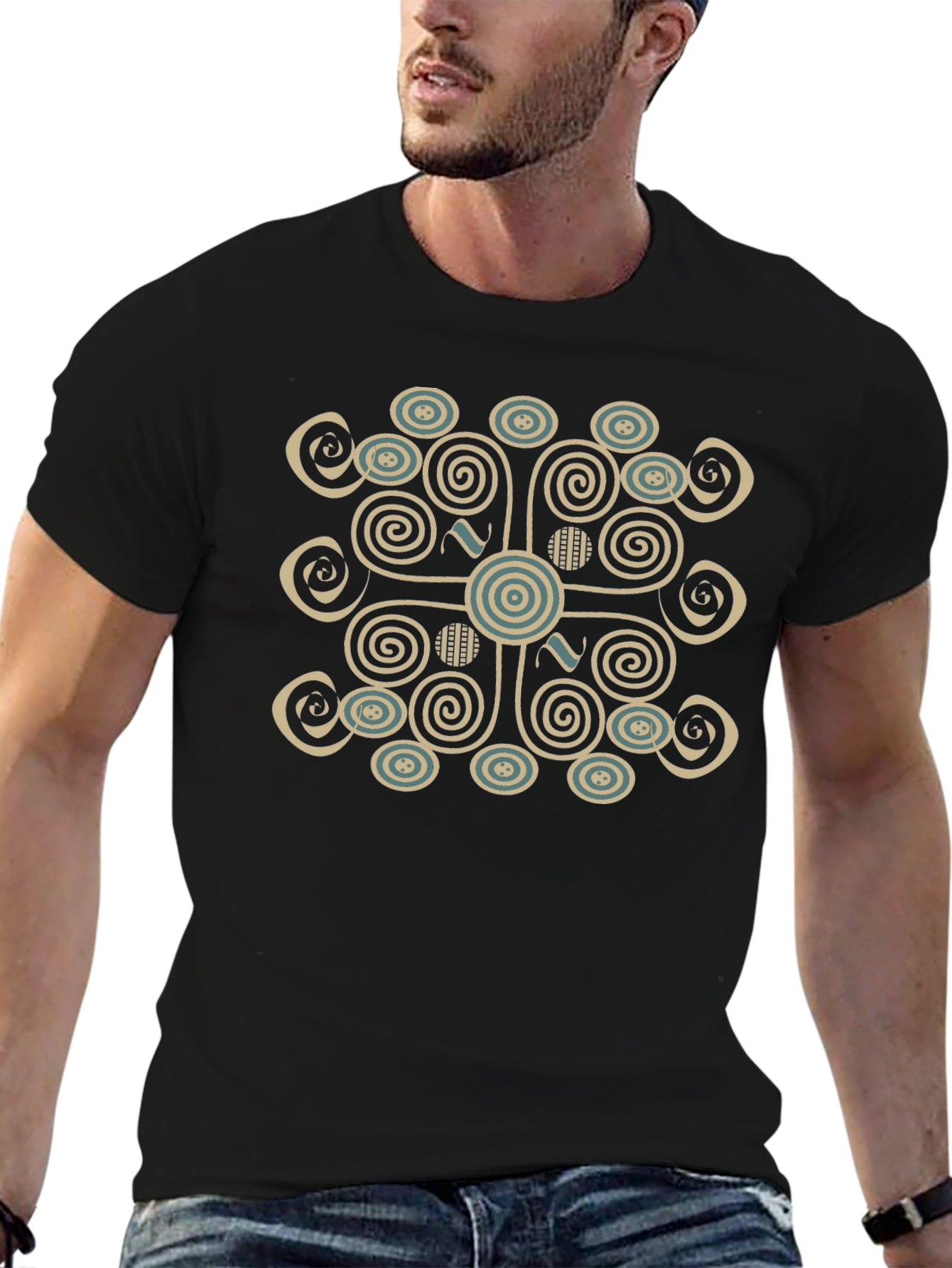 Abstract Pattern Print T-Shirt