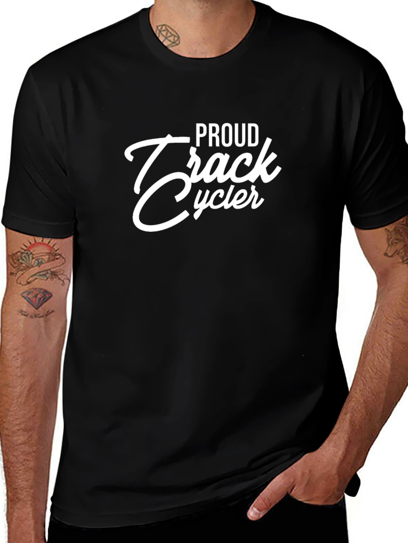 Proud Track Cycler Black T-Shirt