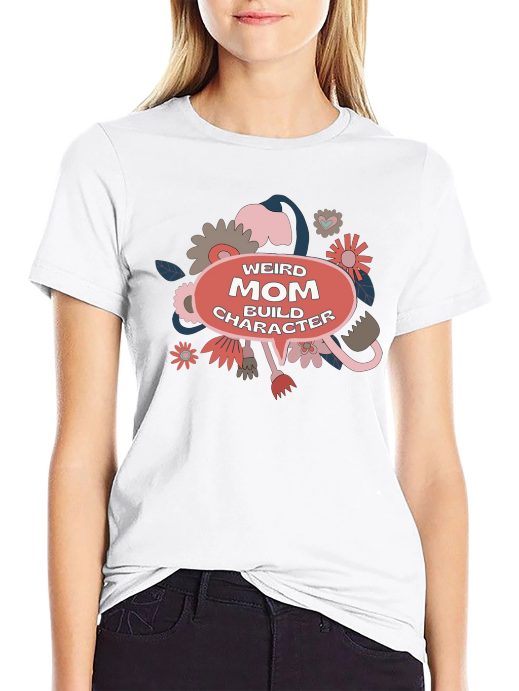 Weird Mom Build Character Graphic Tee