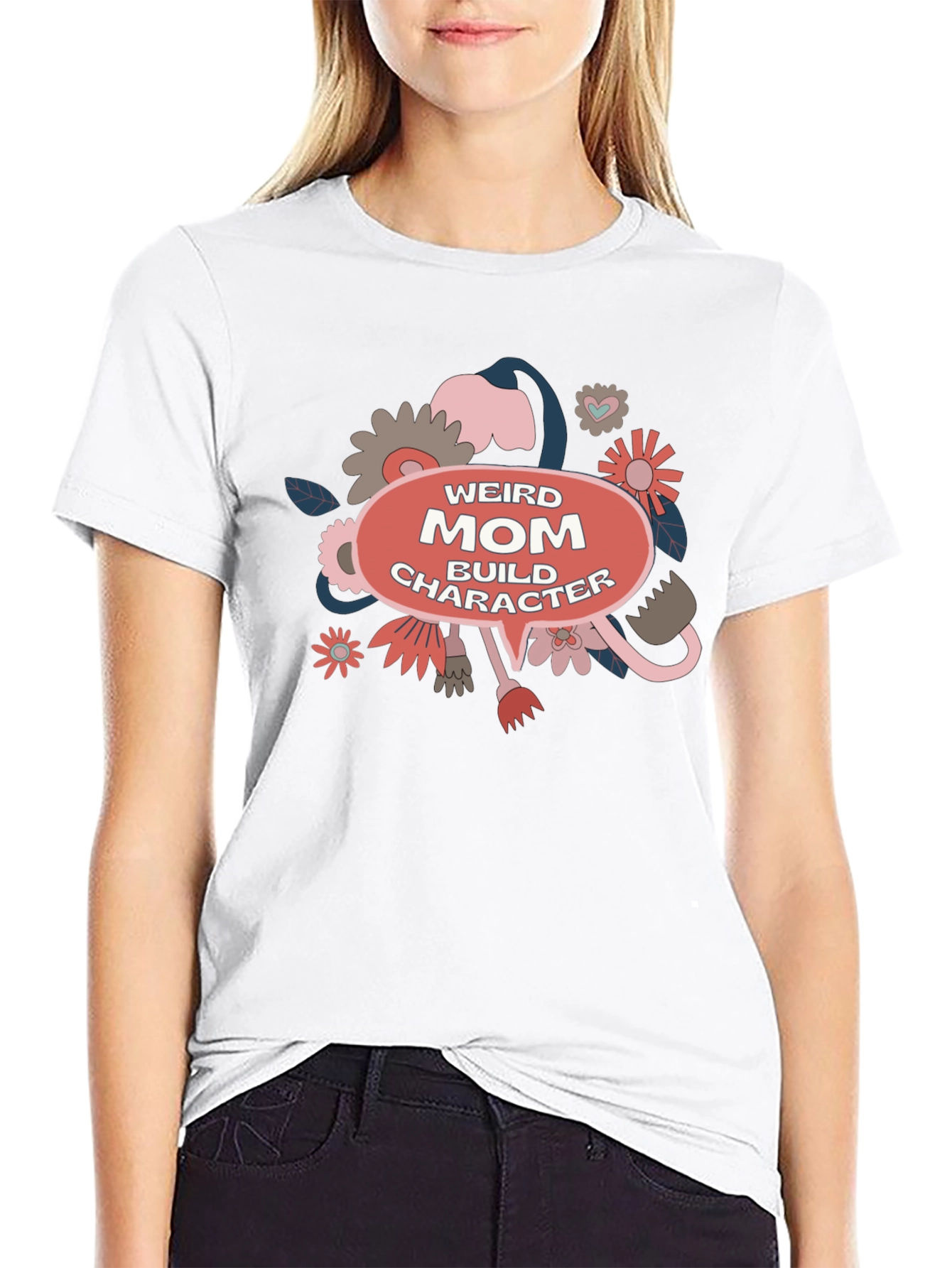 Weird Mom Build Character Graphic Tee