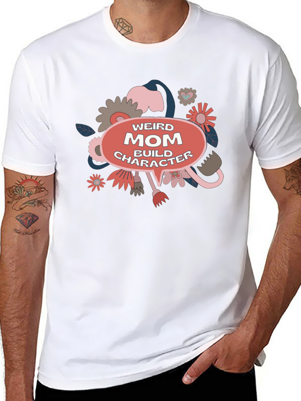 Weird Mom Build Character Graphic Tee