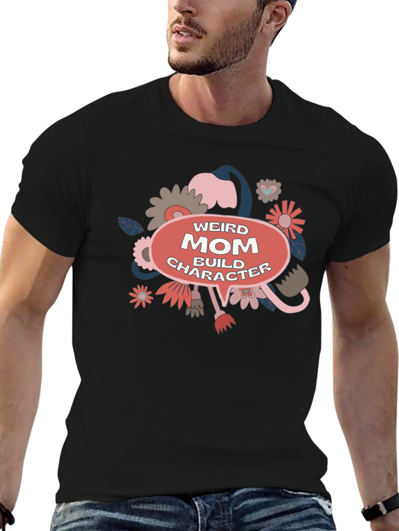 Weird Mom Build Character Graphic Tee