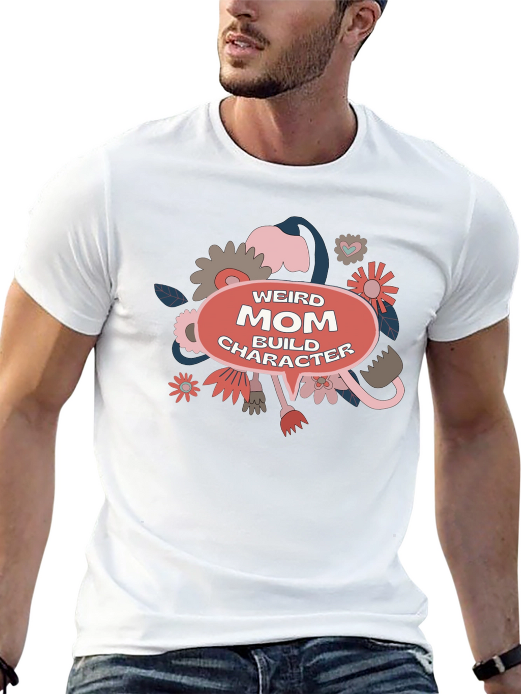 Weird Mom Build Character Graphic Tee