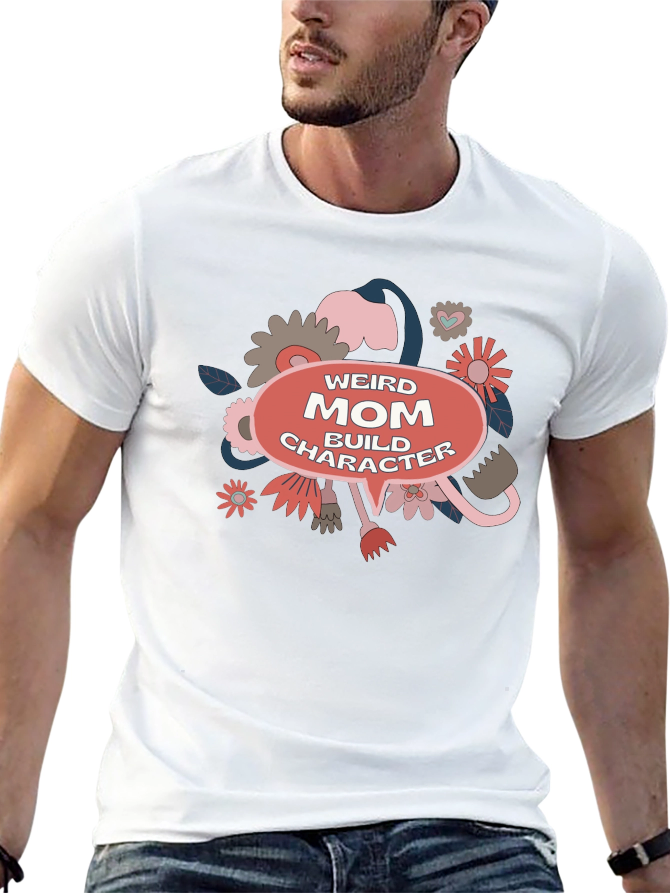 Weird Mom Build Character Graphic Tee