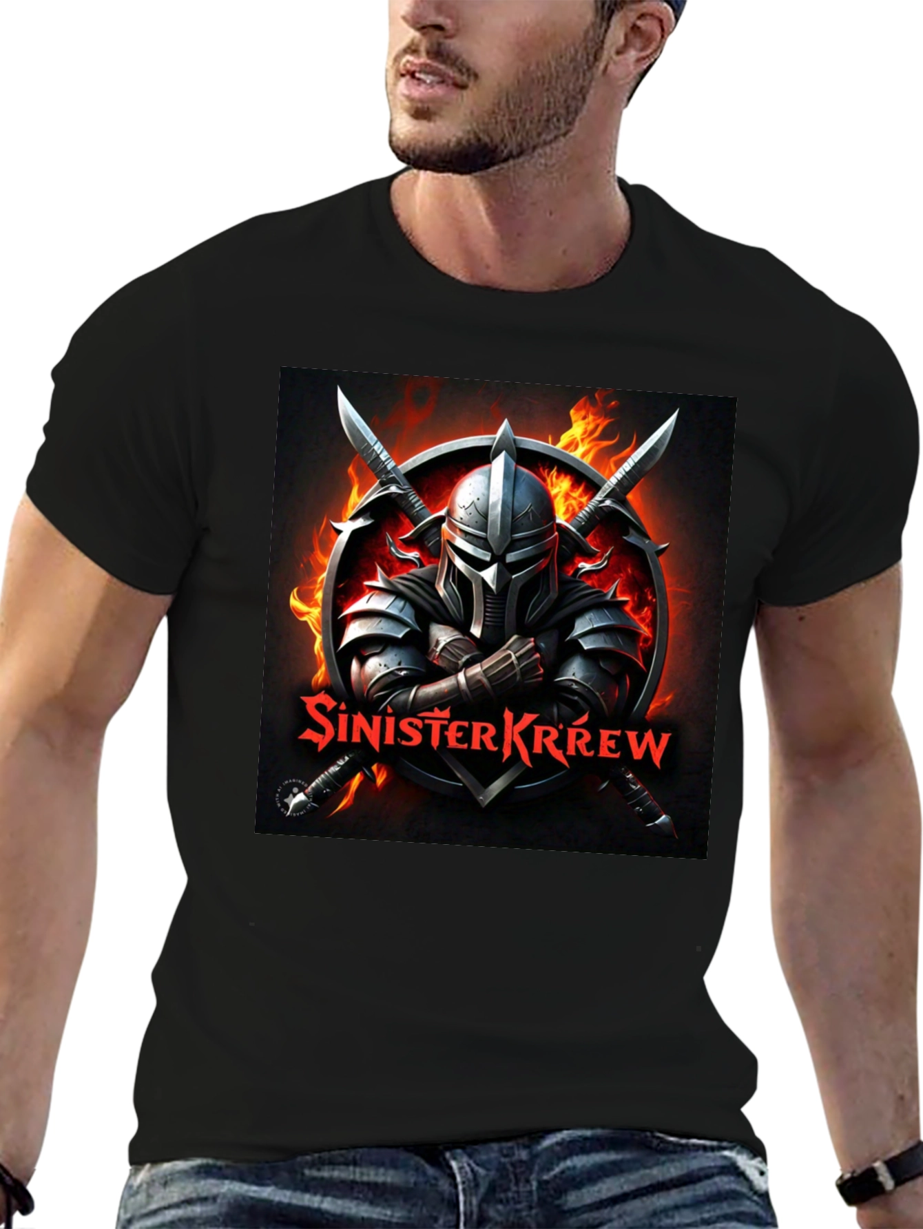 Sinister Krrew Warrior Graphic T-Shirt