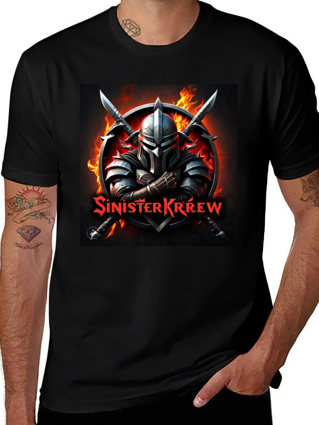Sinister Krrew Warrior Graphic T-Shirt