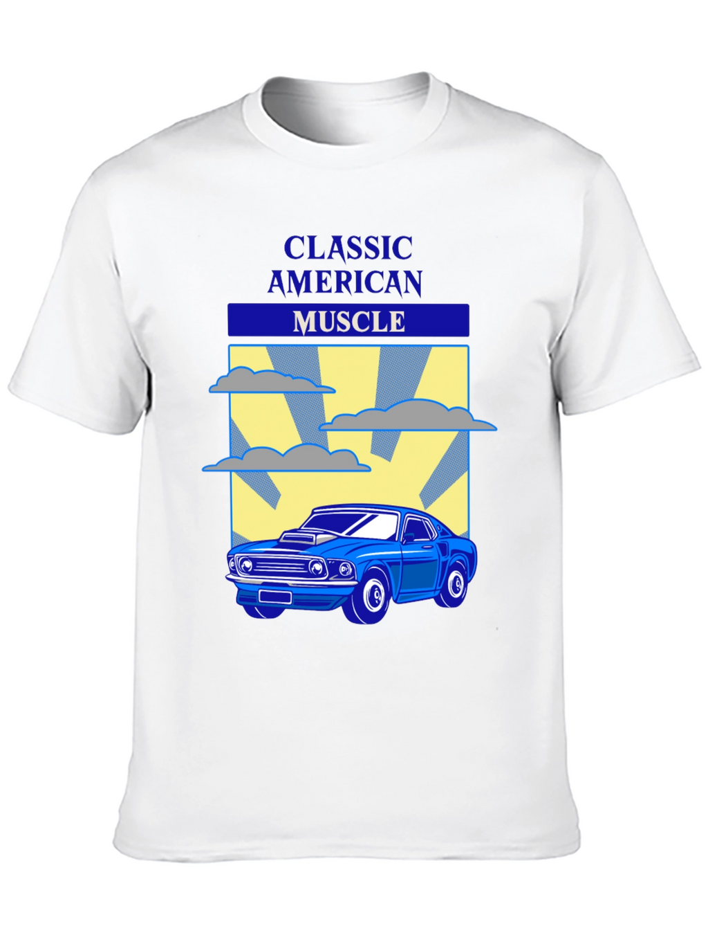 Classic American Muscle Car Graphic T-Shirt