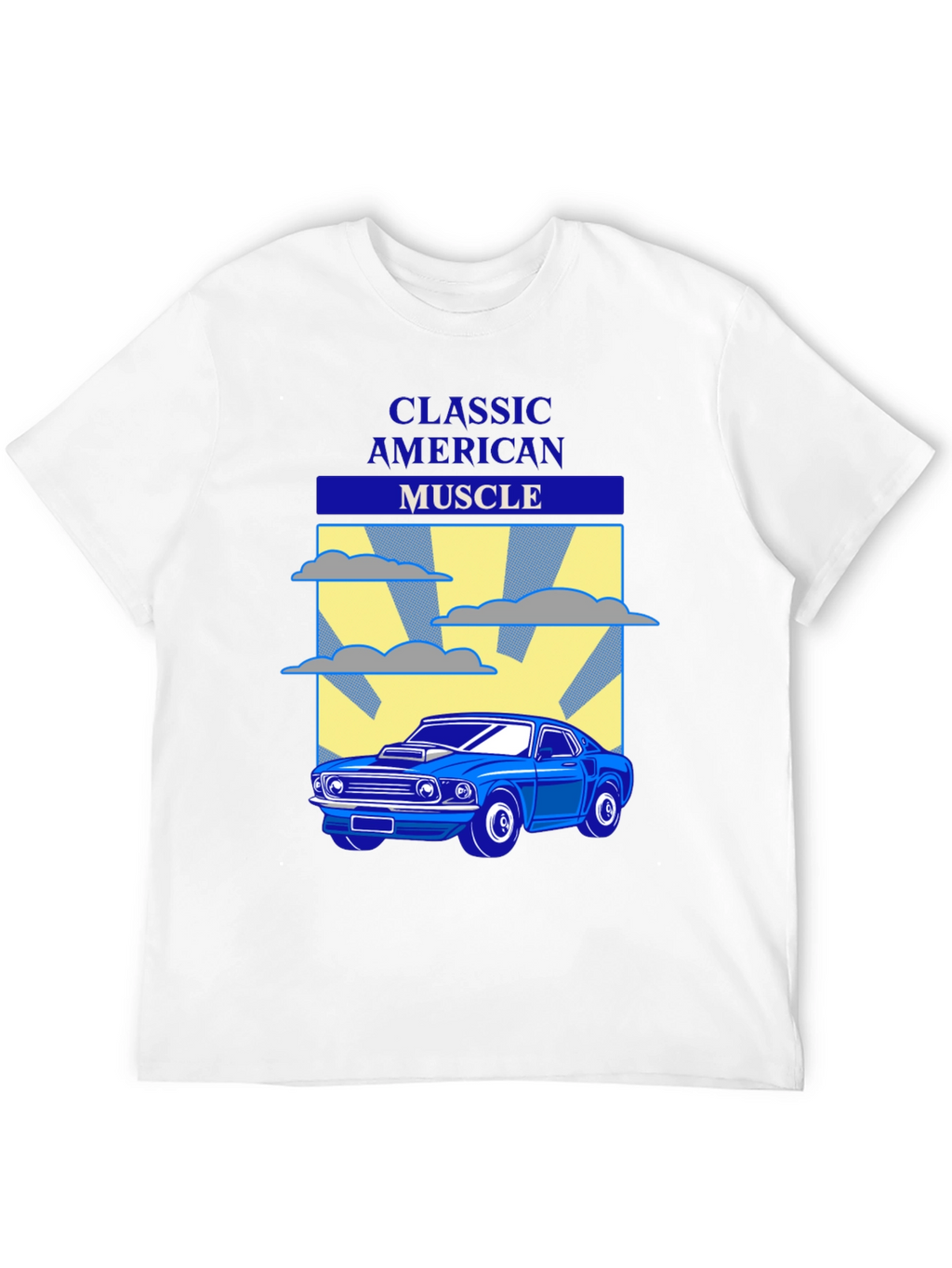 Classic American Muscle Car Graphic T-Shirt