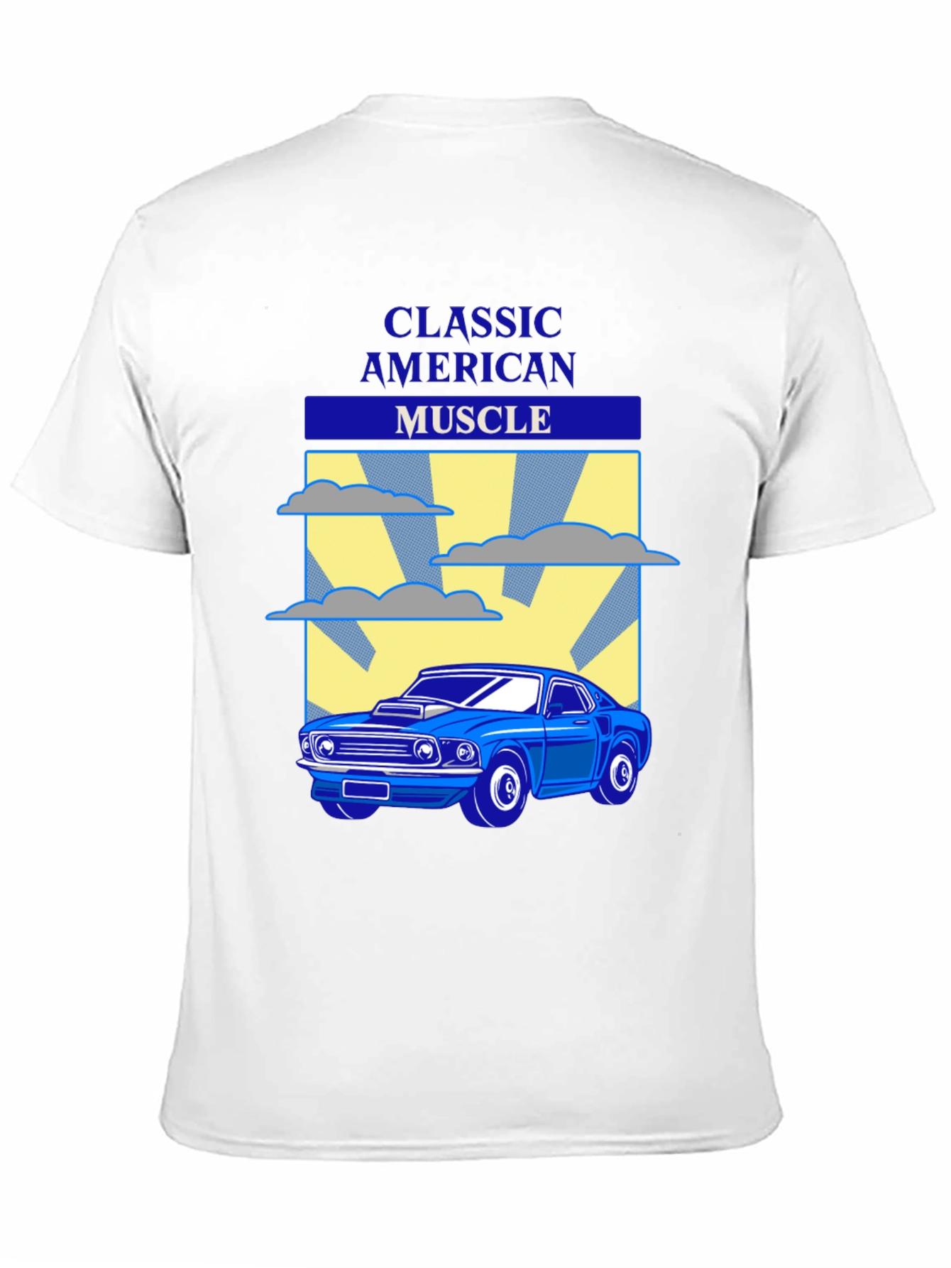 Classic American Muscle Car Graphic T-Shirt