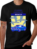 Classic American Muscle Car Graphic T-Shirt