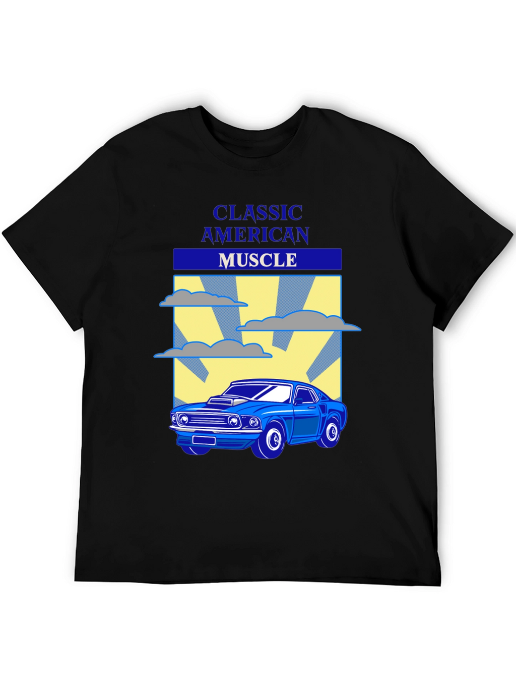 Classic American Muscle Car Graphic T-Shirt