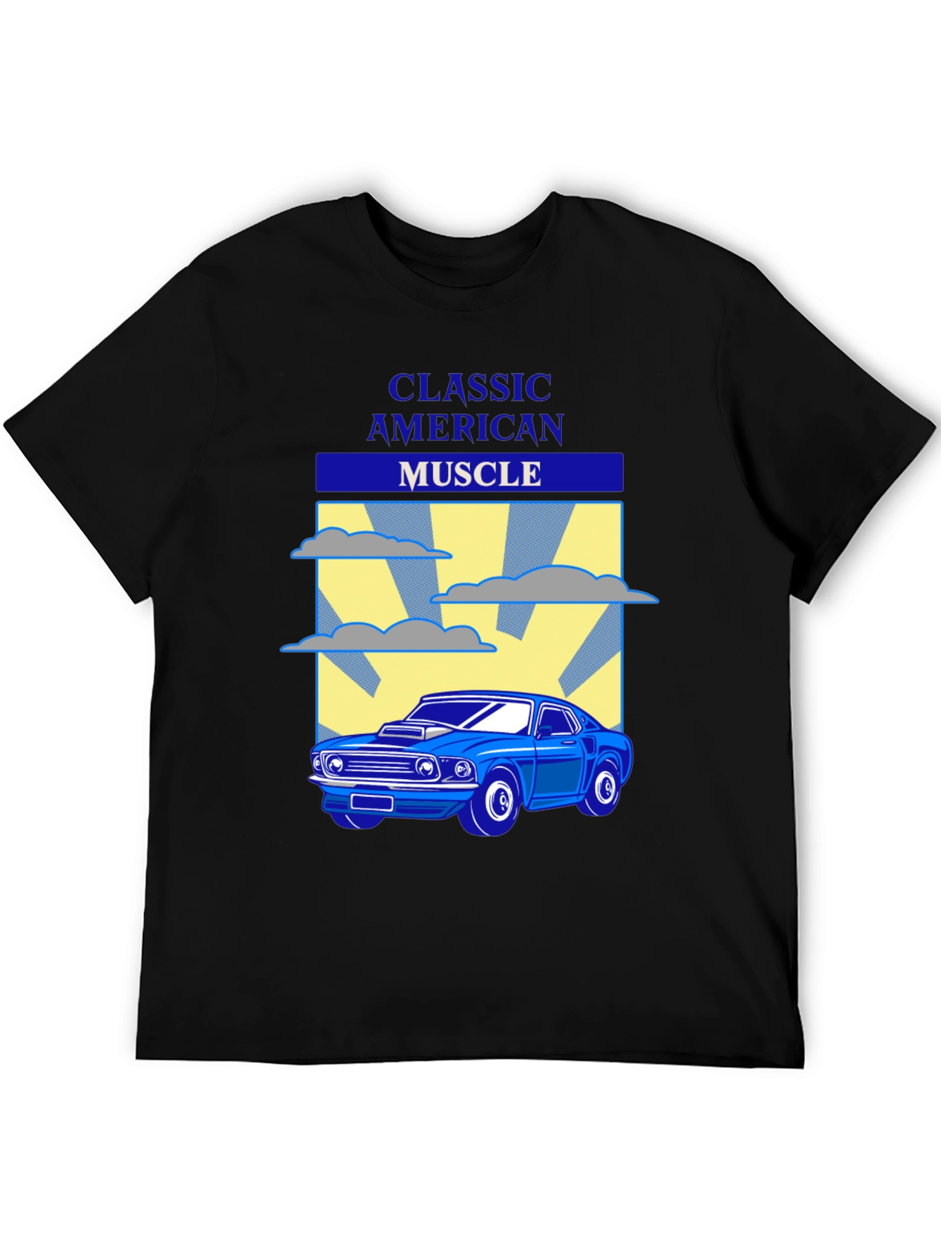 Classic American Muscle Car Graphic T-Shirt