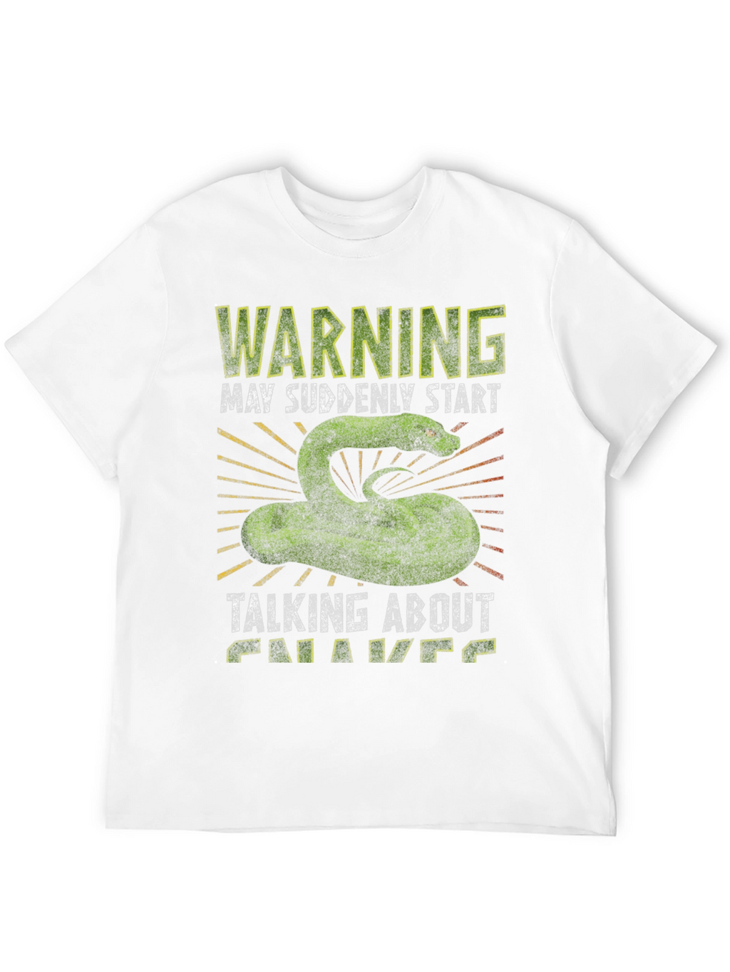 Warning May Suddenly Start Talking About Snakes Funny T-Shirt