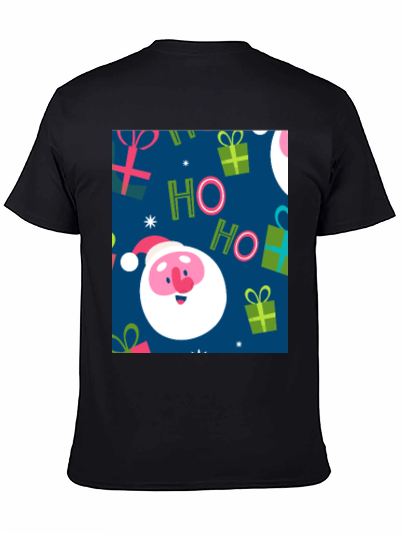 Festive Santa Claus Christmas Pattern T-Shirt